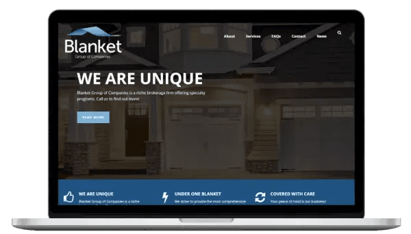 Blanket Group of Companies website